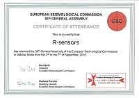 September 2018: R-sensors at European Seismological Commission, Malta